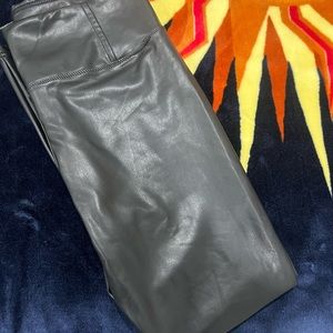 Leather legging pants